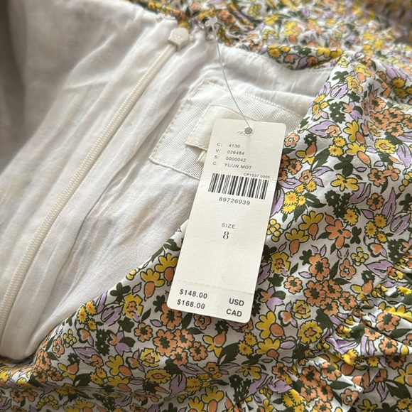 ✨ Anthropologie Short-Sleeve Collared Printed Mini Dress Sz 8 - Picture 8 of 8